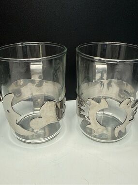 Vintage WMF Cromargan Celestial Tea Set of 2‎ Stainless Steel GERMANY